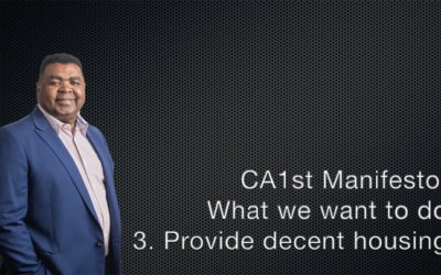 CA1st manifesto: What we want to do – Provide decent housing